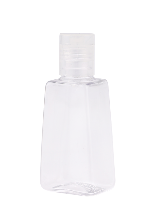 30ml PET透明梯形瓶 配翻盖挂钩盖